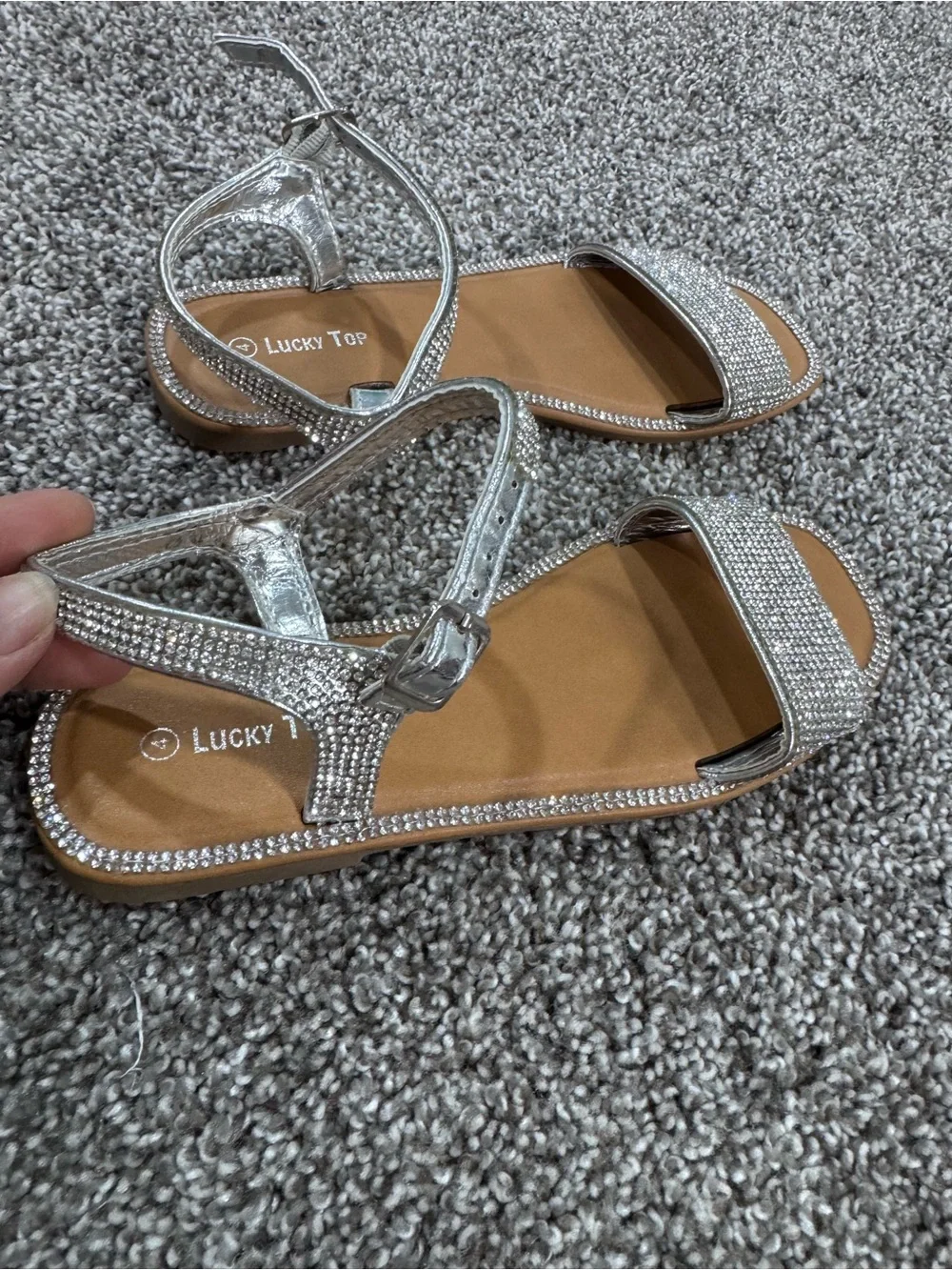 Lucky Top shiny silver